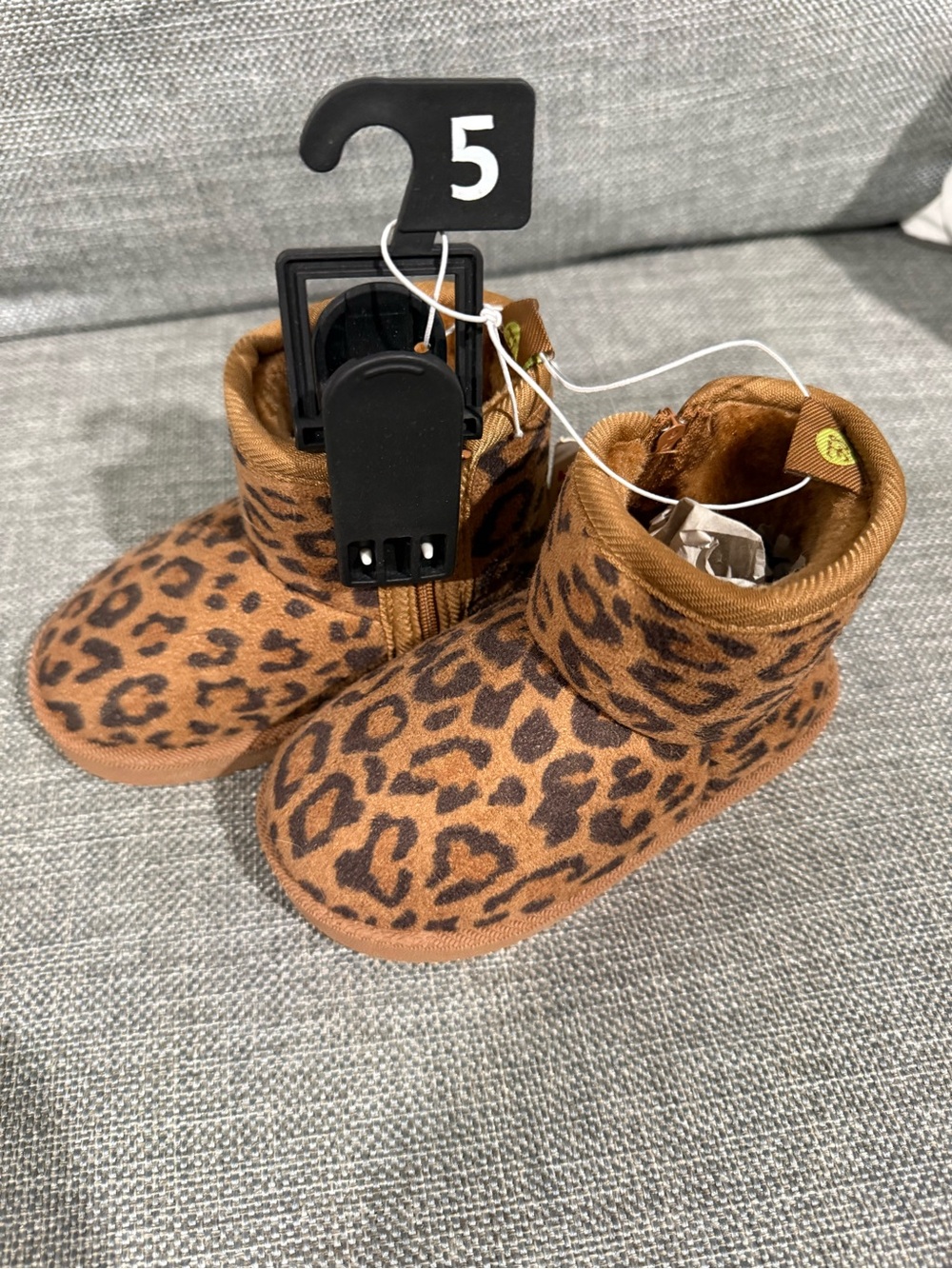 NWT Toddler Leopard Print Brown Boots